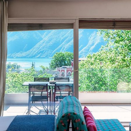 Panoramic Studio By Quokka 360 - Open Space Apartment With Terrace ลูกาโน ภายนอก รูปภาพ