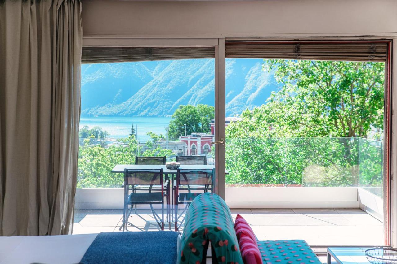 Panoramic Studio By Quokka 360 - Open Space Apartment With Terrace ลูกาโน ภายนอก รูปภาพ