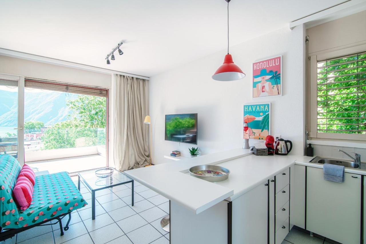 Panoramic Studio By Quokka 360 - Open Space Apartment With Terrace ลูกาโน ภายนอก รูปภาพ