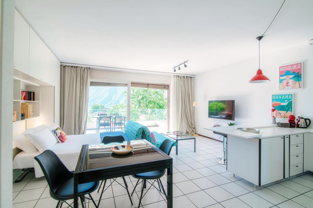 Panoramic Studio By Quokka 360 - Open Space Apartment With Terrace ลูกาโน ภายนอก รูปภาพ