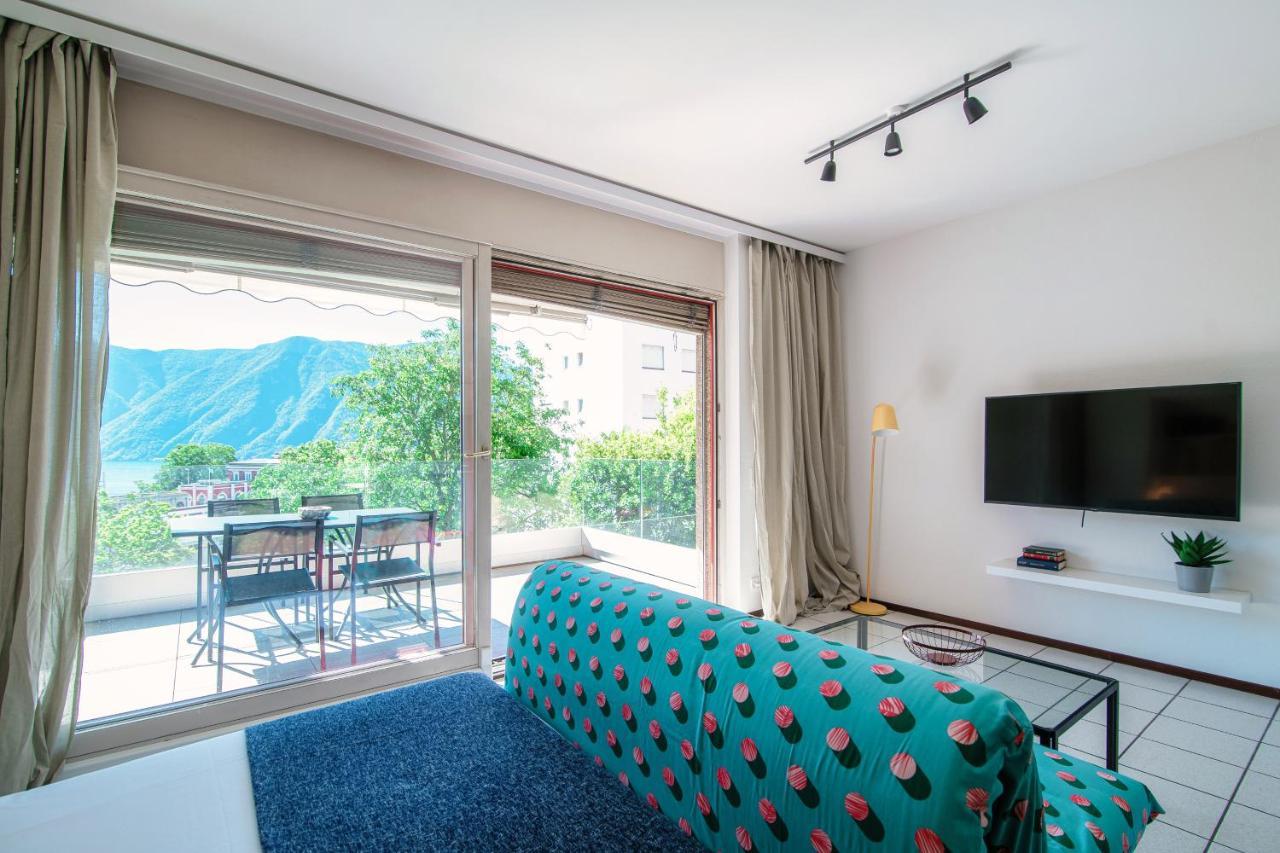 Panoramic Studio By Quokka 360 - Open Space Apartment With Terrace ลูกาโน ภายนอก รูปภาพ